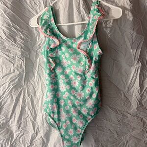 Floral Ruffle One-Piece Swimsuit